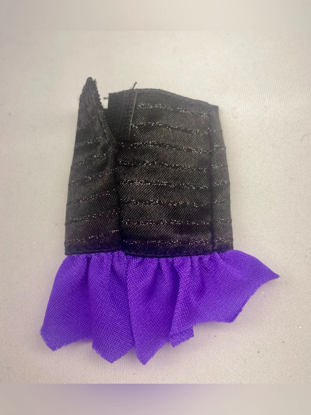 Monster High Create-A-Monster  Black and Purple Ruffle Mini Skirt